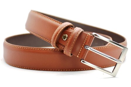 3,5 cm cognac pantalon riem 507