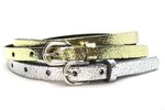 1,5 cm riem set goud - zilver 435