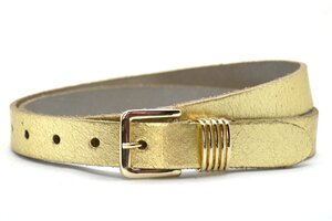 2,5 cm dames riem goud 25301