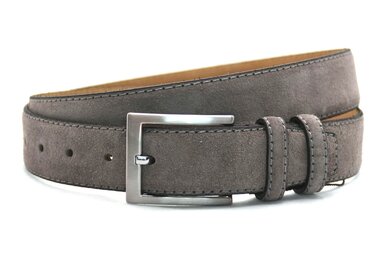 3,5cm pantalon riem grijs suède grijs350am