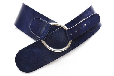 8 cm brede dames riem blauw 8145