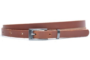 1,5 cm smalle riem cognac 435